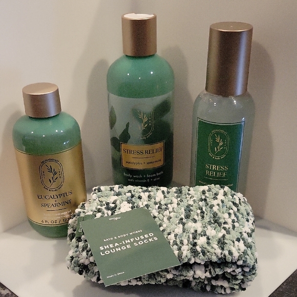 Bath & Body Works Other - Bath & Body Works Eucalyptus Spearmint Stress Relief Collection